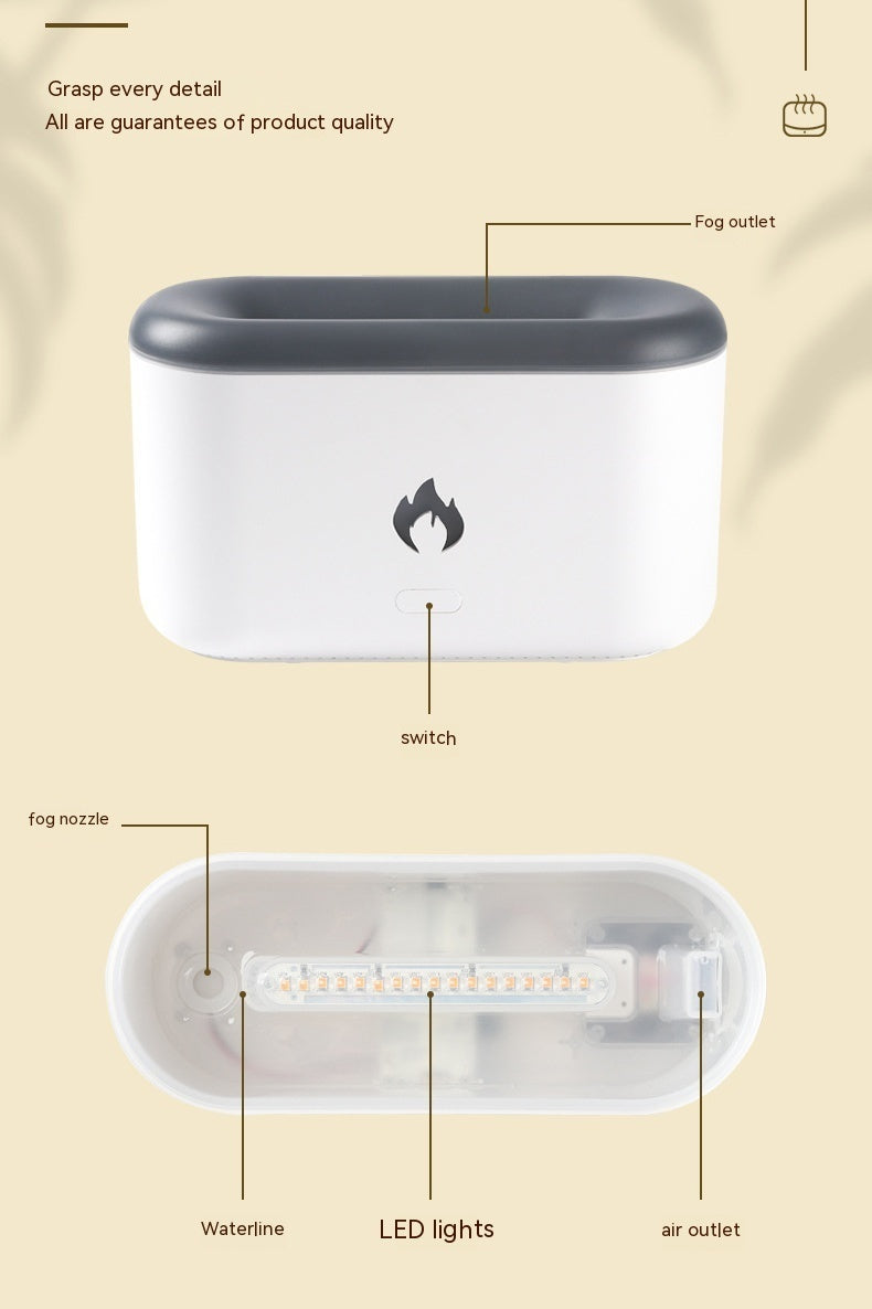 FlameGlow™ Aromatherapy Fire Diffuser & Humidifier